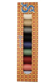 Boîte Cadeau 8 Bobines Fils Patchwork