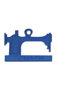 Breloque Bijou Machine à Coudre Façon Opaline Bleue