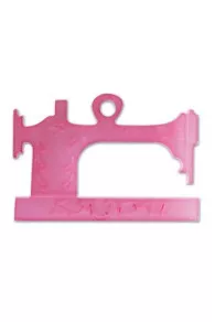 Breloque Bijou Machine à Coudre Façon Opaline Rose
