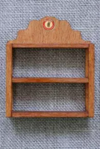 Étagère En Bois Miniature Fil Au Chinois Rouge