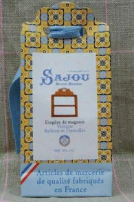 Étagère En Bois Miniature Rubans Sajou 3 Étagère En Bois Miniature Rubans Sajou – Image 3