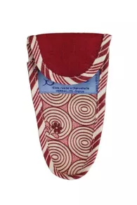 Etui Porte-ciseaux Toile Cirée Jouy Bordeaux - M