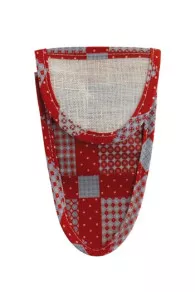 Etui Porte-ciseaux Toile Cirée Patchwork - M
