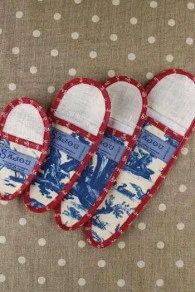 Etui Porte-ciseaux Toile De Jouy Bleue-bordeaux - M 5 Etui Porte-ciseaux Toile De Jouy Bleue-bordeaux - M – Image 5