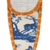 Etui Porte-ciseaux Toile De Jouy Bleue-orange - XL