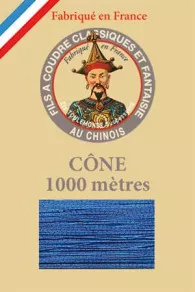 Fil à Coudre Métallisé N°40 Cône 280 - Turquoise