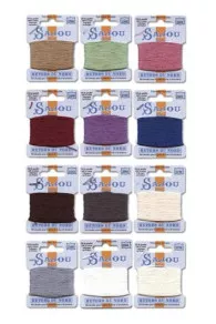 Fil Broderie Retors Du Nord Boîte 12 Tons Anciens