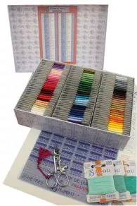 Fil Broderie Retors Du Nord Boîte Collection 96 Cartes