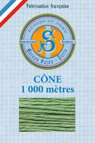 Fil Broderie Retors Du Nord Cône 2445 - Olive