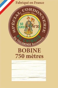 Fil Cordonnerie Glacé Bobine 105 - Ivoire