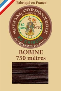 Fil Cordonnerie Glacé Bobine 202 - Chocolat
