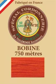 Fil Cordonnerie Glacé Bobine 380 - Orange