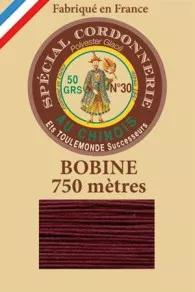 Fil Cordonnerie Glacé Bobine 453 - Bordeaux