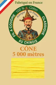 Fil De Coton Grand Cône 6342 Jaune