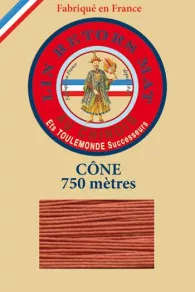 Fil De Lin Retors Mat 12/4 Cone 420 - Citrouille