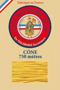 Fil De Lin Retors Mat 12/4 Cone 508 - Jaune
