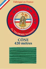 Fil De Lin Retors Mat 12/7 Cone 436 - Gazon