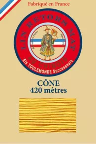 Fil De Lin Retors Mat 12/7 Cone 508 - Jaune