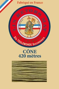 Fil De Lin Retors Mat 12/7 Cone 643 - Mousse