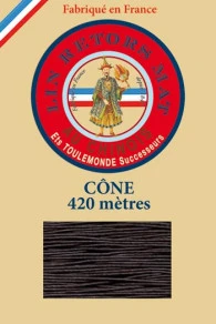 Fil De Lin Retors Mat 12/7 Cone 901 - Marron Foncé