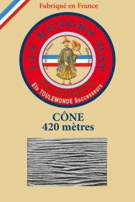 Fil De Lin Retors Mat 12/7 Cone 992 - Souris