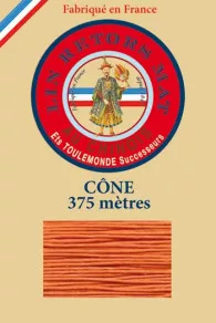Fil De Lin Retors Mat 12/8 Cone 419 - Oranger