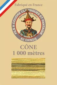 Fil Dégradé Brillant Cône 224 Jaune/Kaki