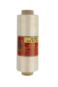 Fil Dentelle Lin écru Mat Fusette 21/2