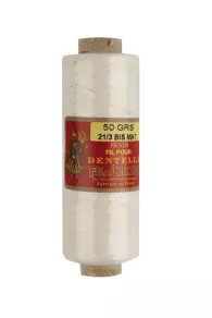Fil Dentelle Lin écru Mat Fusette 21/3