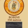 Fil Lin Glacé N°40 Grosse Bobine 174 - Gris Très Foncé