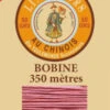 Fil Lin Glacé N°40 Grosse Bobine 600 - Vieux Rose