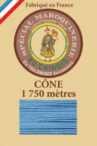 Fil Maroquinerie Grand Cône 28/4 - 677 - Turquoise