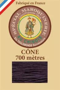 Fil Maroquinerie Petit Cône 28/3 - 346 - Aubergine