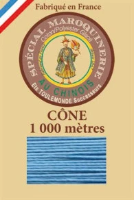 Fil Maroquinerie Petit Cône 50/3 - 677 - Turquoise 1 Fil Maroquinerie Petit Cône 50/3 - 677 - Turquoise