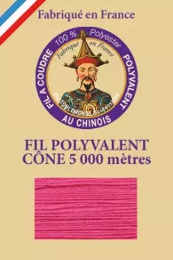 Fil Polyester Grand Cône 148 - Rose Indien