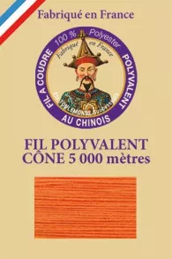 Fil Polyester Grand Cône 390 - Orange