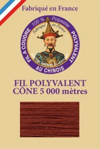 Fil Polyester Grand Cône 460 - Roux