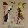 Fils Broderie Point De Croix La Cigale Et La Fourmi