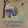 Fils Broderie Point De Croix Le Petit Poisson Et Le Pêcheur