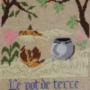 Fils Broderie Point De Croix Le Pot De Terre Et Le Pot De Fer