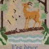Fils Broderie Point De Croix Les Deux Chèvres