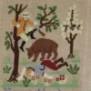 Fils Broderie Point De Croix L'Ours Et Les Deux Compagnons