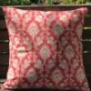 Housse Coussin 40 X 40cm Damas Rouge 1