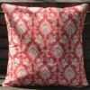 Housse Coussin 40 X 40cm Damas Rouge 2