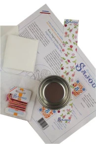 Kit Broderie Boîte Rose Impératrice Joséphine 3 Kit Broderie Boîte Rose Impératrice Joséphine – Image 3