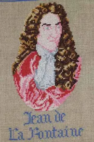 Kit De Point De Croix Plaid Fables De La Fontaine 3 Kit De Point De Croix Plaid Fables De La Fontaine – Image 3