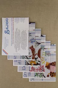 Kit De Point De Croix Plaid Fables De La Fontaine 6 Kit De Point De Croix Plaid Fables De La Fontaine – Image 6
