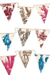 Kit Guirlande De Fanions Toiles De Jouy