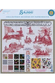 Kit Point De Croix Toile De Jouy - Pinceauteuses 4 Kit Point De Croix Toile De Jouy - Pinceauteuses – Image 4