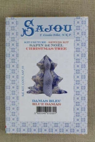 Kit Sapin De Noël Damas Bleu 3 Kit Sapin De Noël Damas Bleu – Image 3